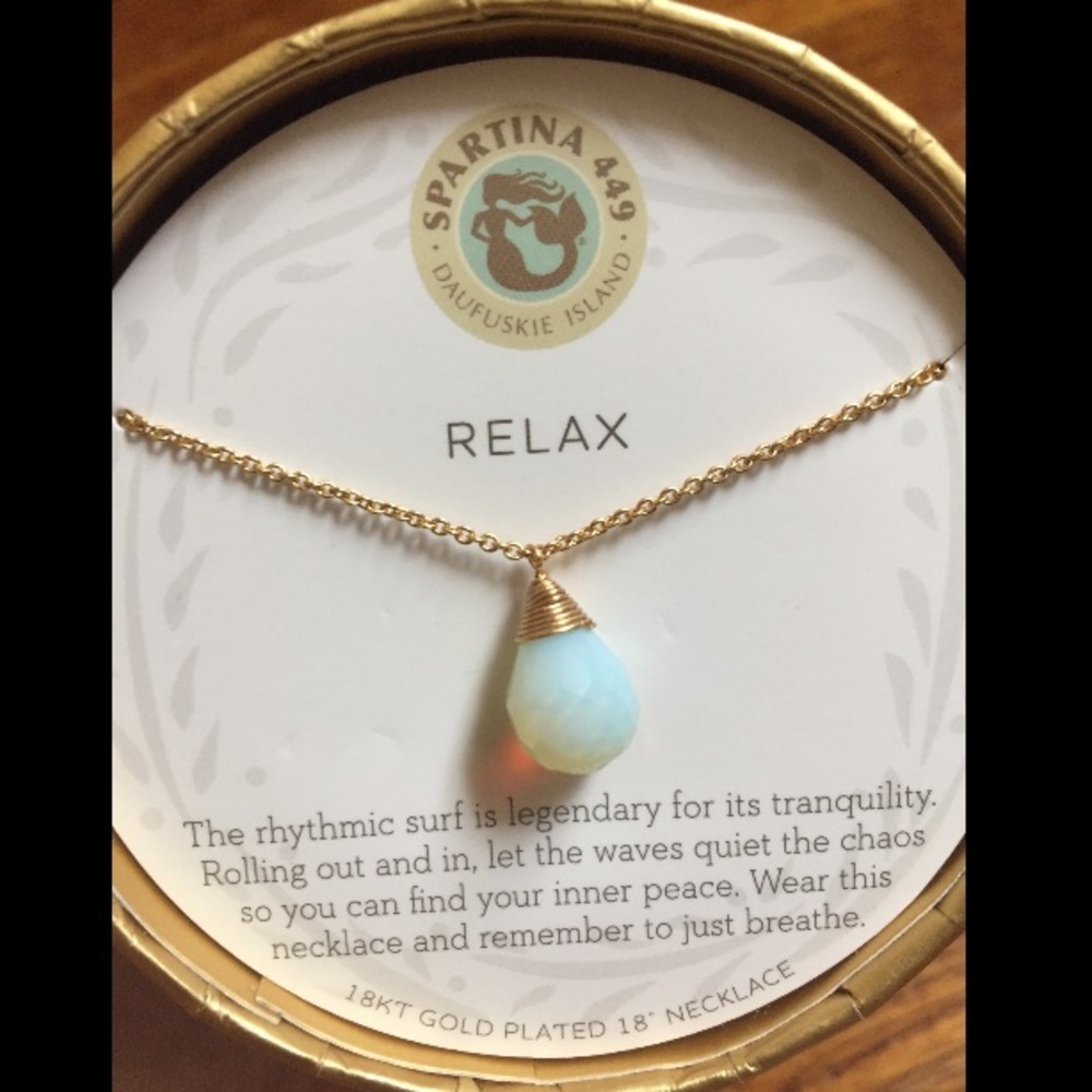 NWT RELAX Water Drop Necklace